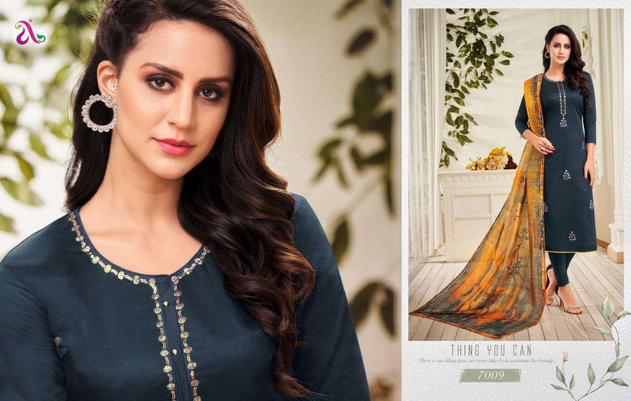 DAIRY MILK VOL-31 BY ANGROOP PLUS 7002 TO 7017 SERIES BEAUTIFUL STYLISH FANCY COLORFUL CASUAL WEAR & ETHNIC WEAR CHANDERI COTTON DRESSES AT WHOLESALE PRICE